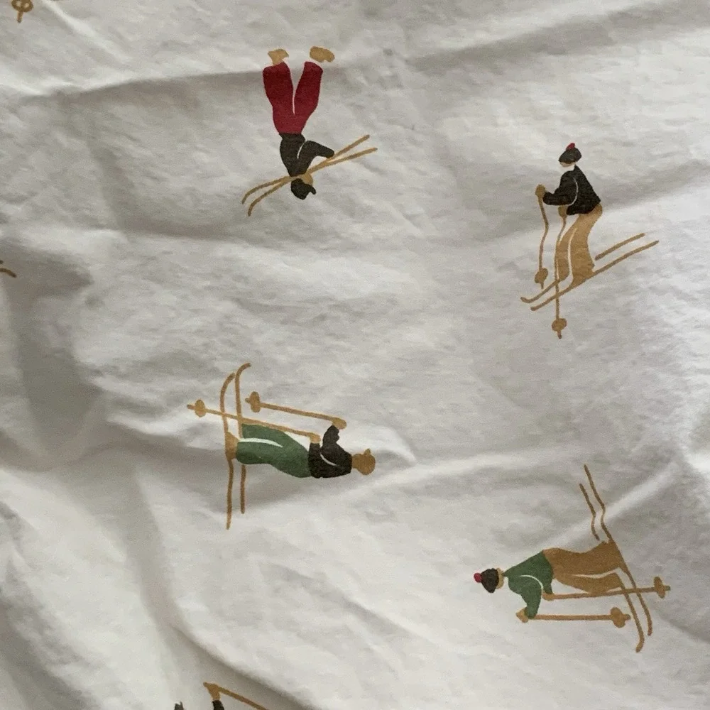 Pottery Barn Skiers Organic Fitted Sheet Pillowcases
